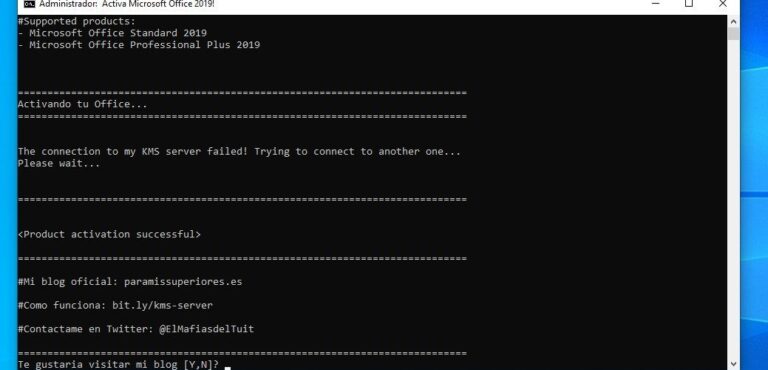 Activar Office 2019 sin programas